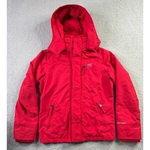 Abercrombie & Fitch Y2K All Weather Warrior Hooded Jacket Red Ripstop Mens M